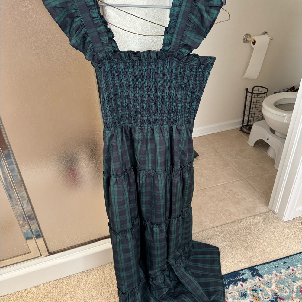 J. Marie Green Plaid Dress